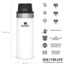 Термокружка Stanley Classic Trigger Action One Hand 2.0, 0,35 л, белая